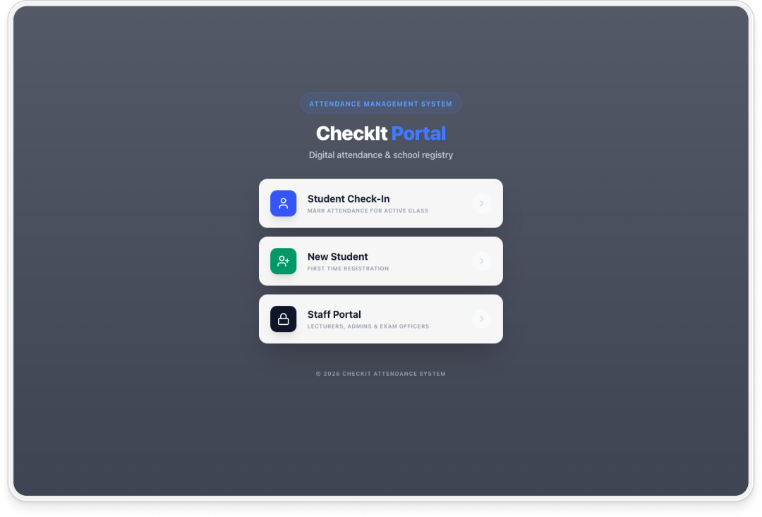 CheckIt Portal preview